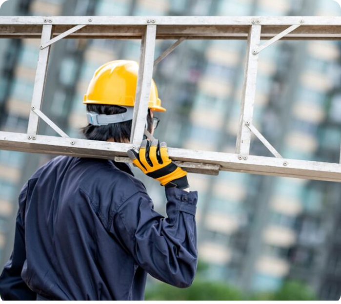 Building with modern cladding